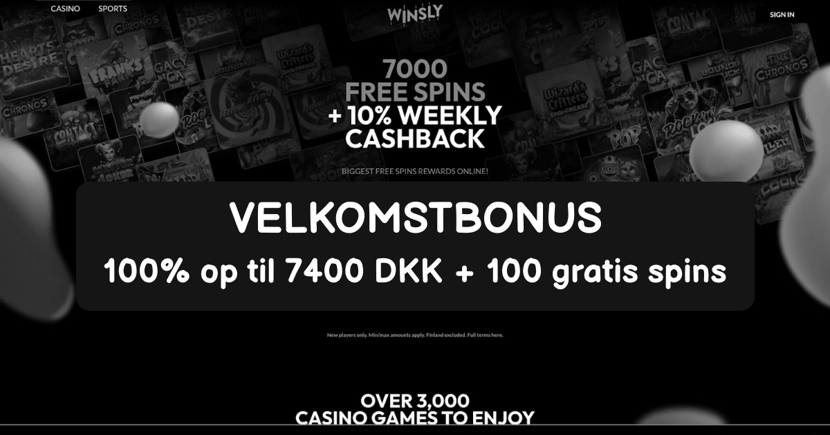 Winsly Casino - Bedste online spilleautomater og hurtige udbetalinger